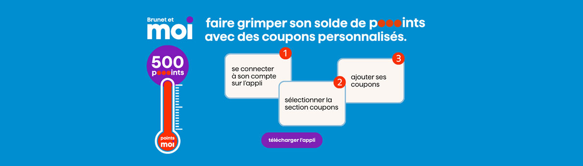 Coupons personnalisés - Brunet et moi