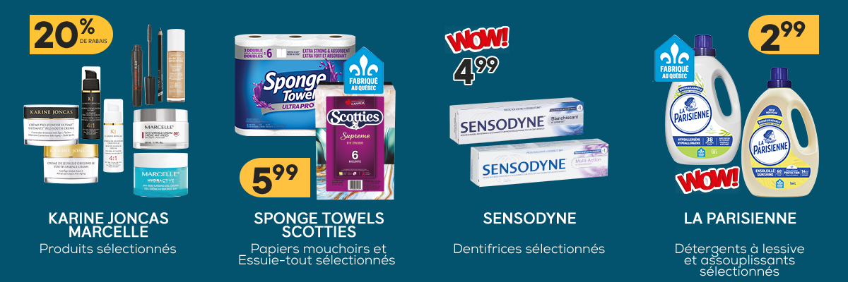 Découvrez les produits vedettes de la semaine