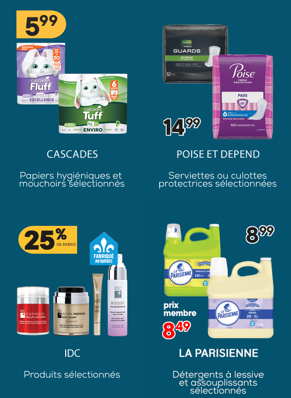 Découvrez les produits vedettes de la semaine