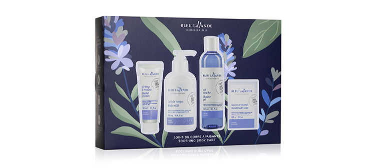 Soothing body care set Bleu Lavande