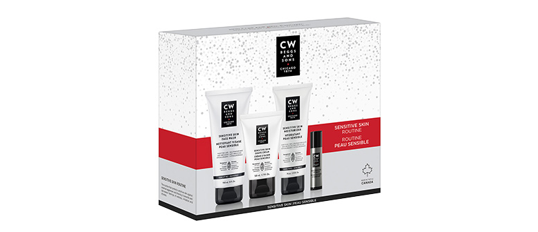 Le coffret Routine Peau Sensible de CW Beggs & Sons