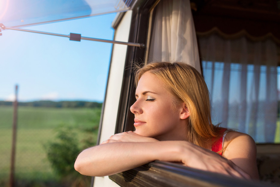 Coquette en camping