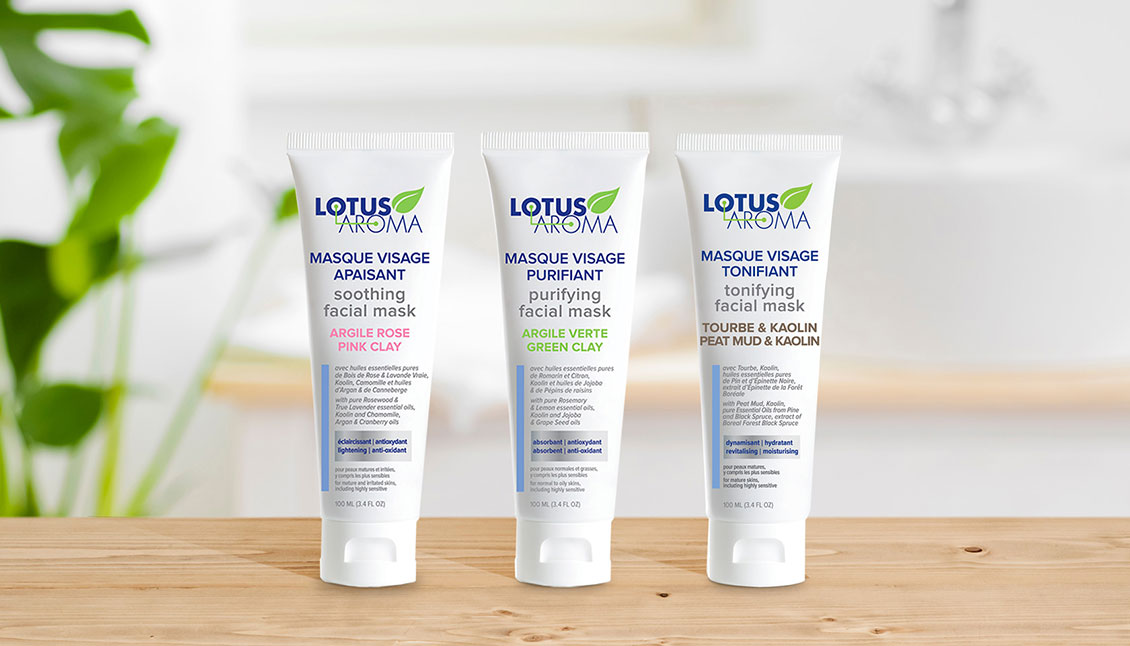 Les masques pour le visage Lotus Aroma