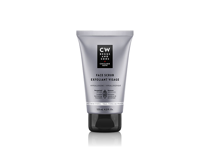 For a gentle yet effective scrub, try the CW Beggs and Sons facial scrub.