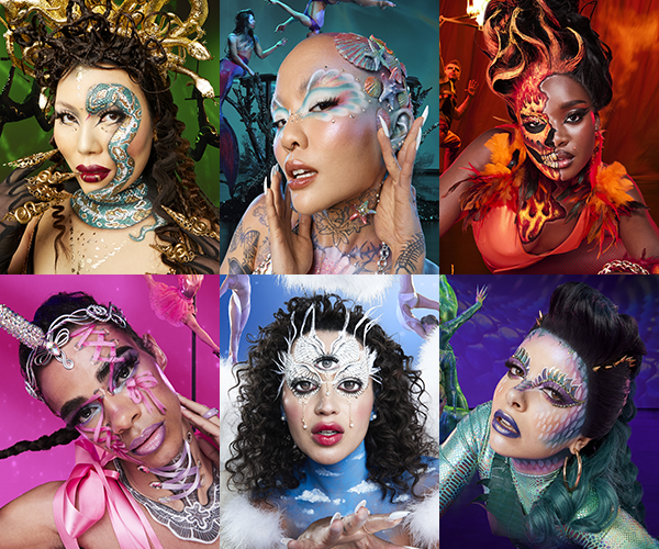 6 looks NYX pour le Cirque du Soleil