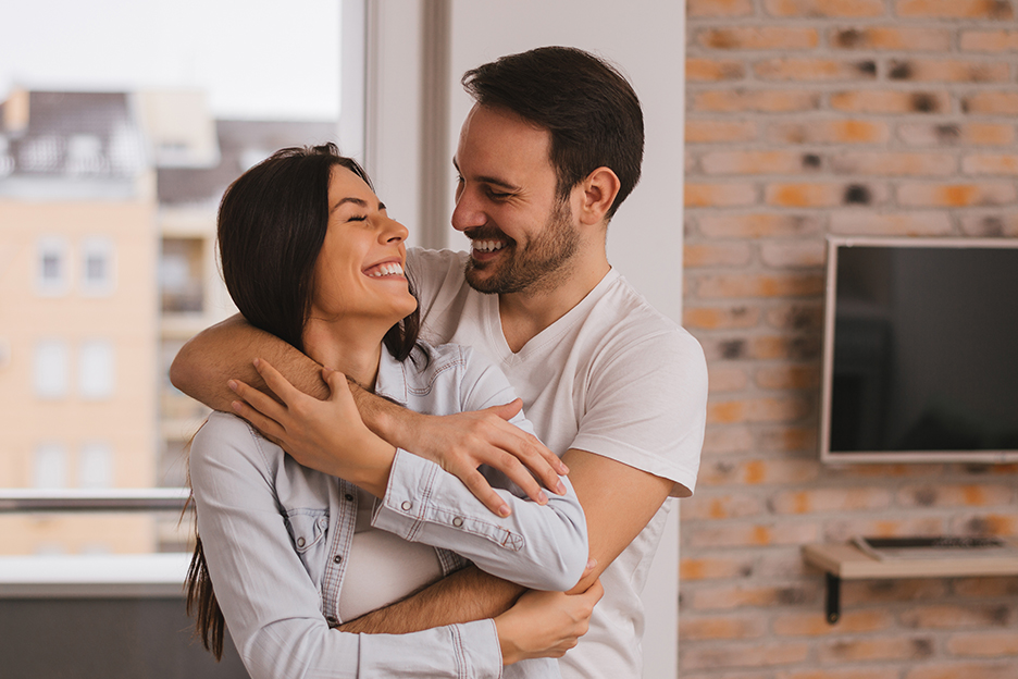 A couple that practises good sexual health.