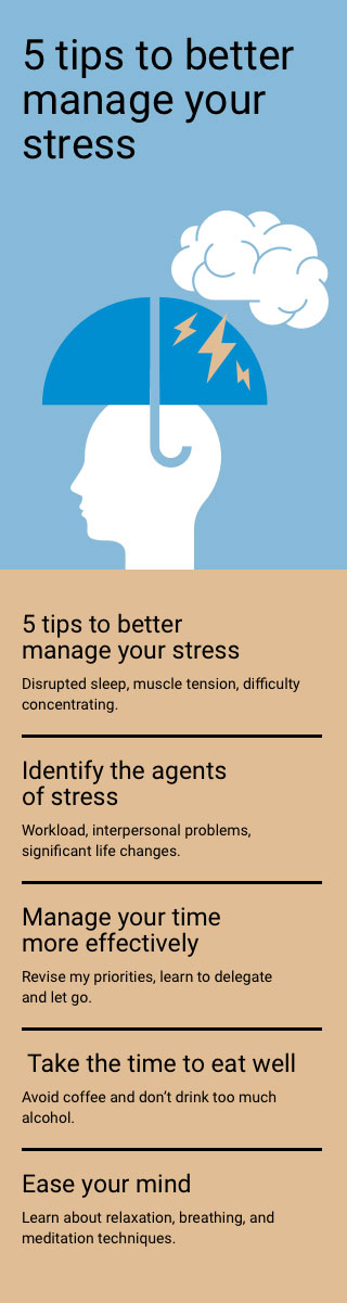 5 tips to better manage your stress