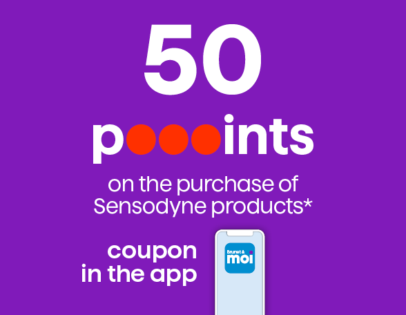 50 poooints on the purchase of Sensodyne products*