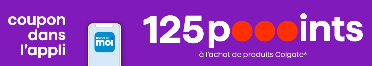 125 poooints &agrave; l&rsquo;achat de produits Colgate*