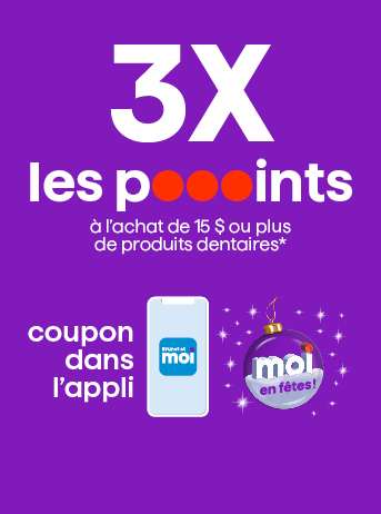 coupon dans l’appli - 3X les pooooints
