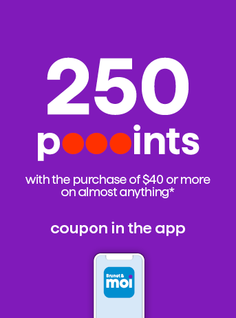250 poooints with the purchase of $40 or more on almost anything