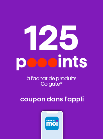 125 poooints &agrave; l&rsquo;achat de produits Colgate*