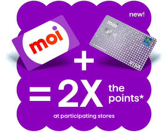 2x the points at participating stores