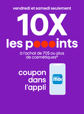 coupon dans l’appli - 10X les pooooints