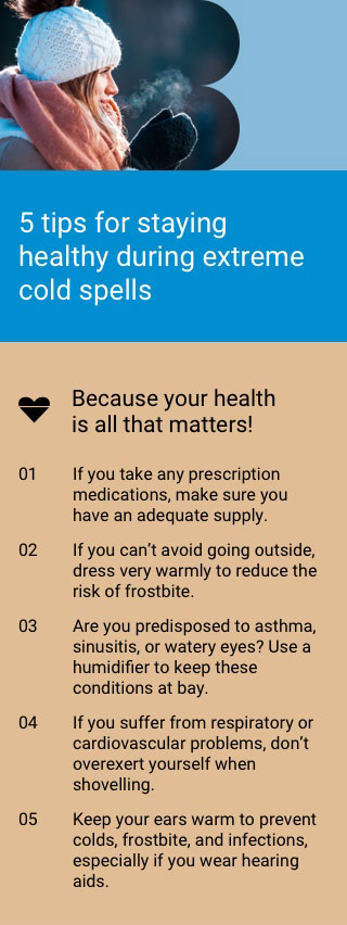 5 tips for staying healthy during extreme cold spells
