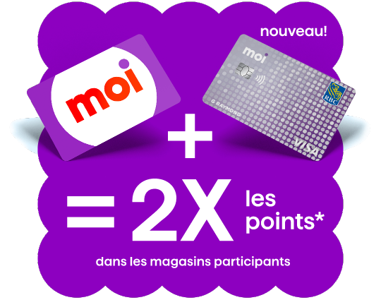 2x les points dans les magasins participants