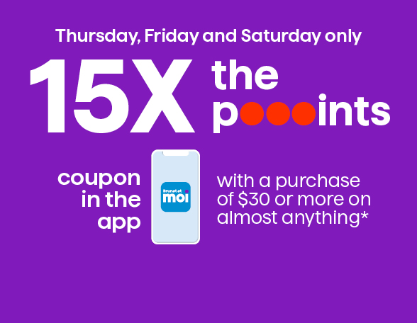 15X the pooooints - Coupons