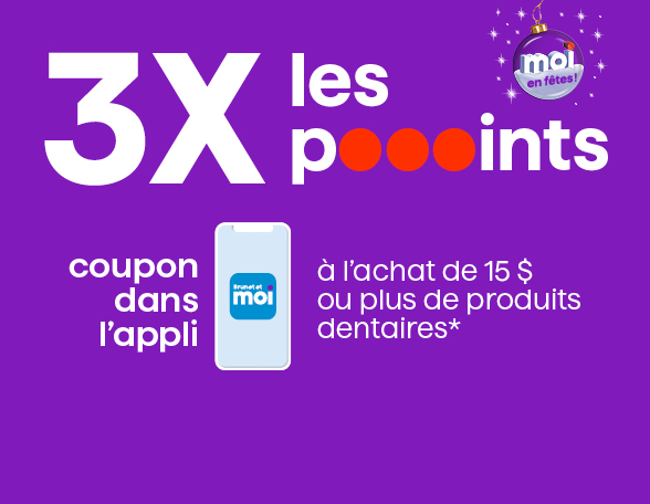 coupon dans l’appli - 3X les pooooints