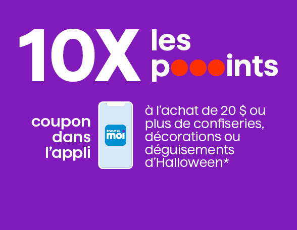 coupon dans l’appli - 10X les pooooints