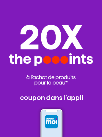 20X les poooints &agrave; l&rsquo;achat de soins pour la peau