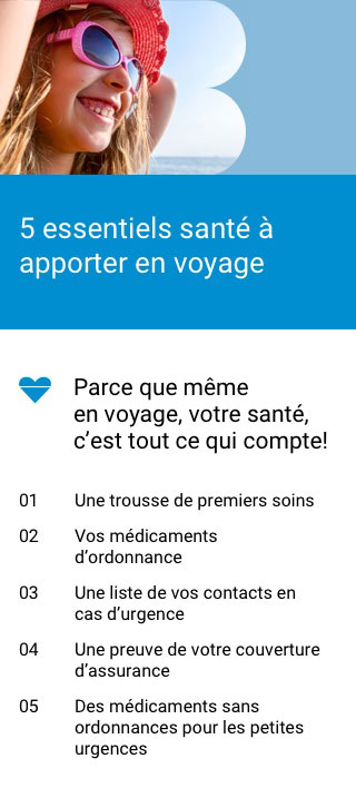 5 essentiels santé à apporter en voyage